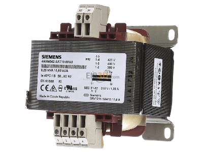 Frontansicht Siemens 4AM4042-5AT10-0FA0 Steuertransformator Pri400+/-5V Sec230V 
