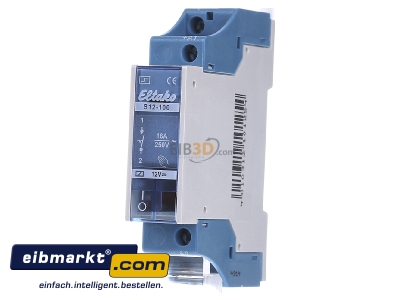 Front view Eltako S12-100-12V DC Latching relay 12V DC - 
