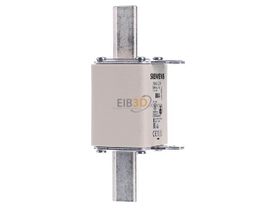 View on the left Siemens 3NA3224 Low Voltage HRC fuse NH2 80A 

