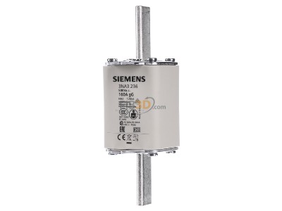 Front view Siemens 3NA3236 Low Voltage HRC fuse NH2 160A 
