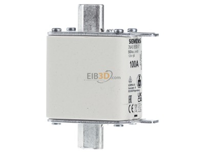 Ansicht links Siemens 3NA3830-7 NH-Sicherungseinsatz G00 100A 500AC/250DC 
