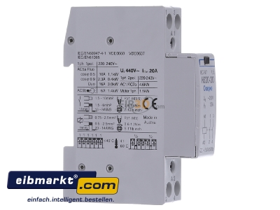 Ansicht links Doepke HS 20-20 230V/50HZ Schtz 2 Schlieer 