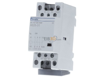 Frontansicht Doepke HS 25-31 230V/50HZ Sch�tz 3Schlie�er,1�ffner 