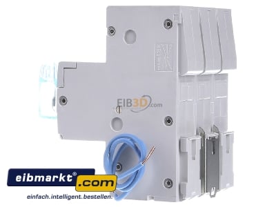 View on the right Hager HTN363E Selective mains circuit breaker 3-p 63A
