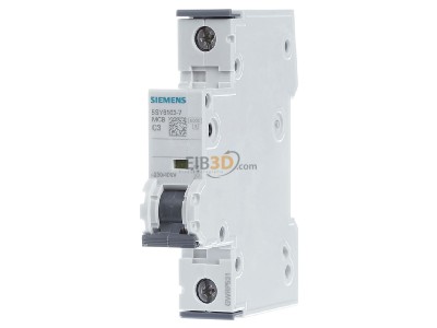 Frontansicht Siemens 5SY6103-7 LS-Schalter C3A,1pol,T=70,6kA 