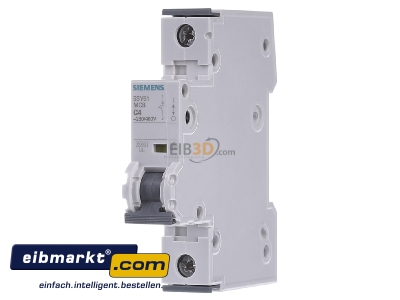 Front view Siemens Indus.Sector 5SY6104-7 Miniature circuit breaker 1-p C4A - 
