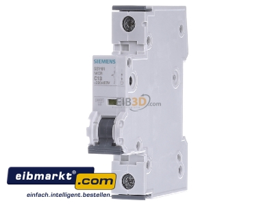 Front view Siemens Indus.Sector 5SY6113-7 Miniature circuit breaker 1-p C13A - 
