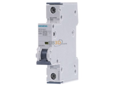 Front view Siemens 5SY6132-7 Miniature circuit breaker 1-p C32A 
