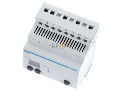 View up front Hager EV108 Control unit for lighting control 
