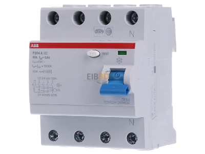 Front view ABB F204A-63/0,5 Residual current breaker 4-p 

