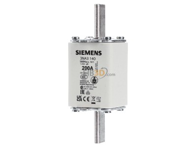 Frontansicht Siemens 3NA3140 NH-Sicherungseinsatz G1 200A 500AC/440VDC 