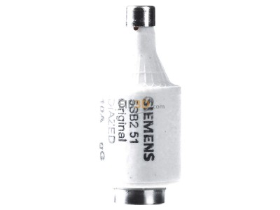 View on the right Siemens 5SB251 D-system fuse link DII 10A 

