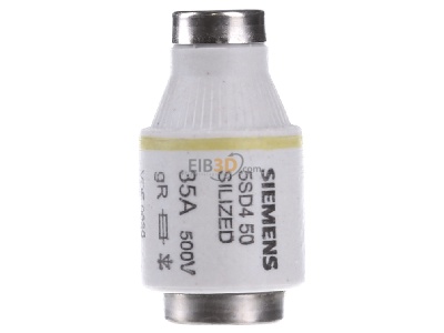 Front view Siemens 5SD450 Diazed fuse link DIII 35A 
