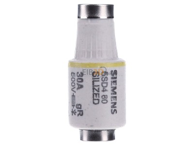 View on the right Siemens 5SD480 D-system fuse link DII 30A 
