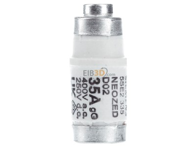 View on the right Siemens 5SE2335 D0-system fuse link D02 35A 
