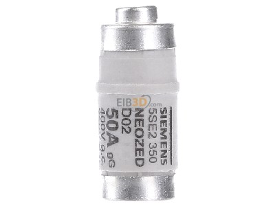 View on the right Siemens 5SE2350 Neozed fuse link D02 50A 
