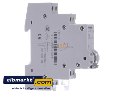View on the left Siemens Indus.Sector 5TE8161 Two-way switch for distribution board
