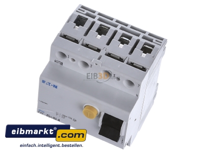 View up front Eaton (Installation) PXF-25/4/03-A Residual current breaker 4-p 25/0,3A - 
