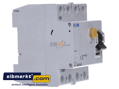 View on the left Eaton (Installation) PXF-63/4/05-A Residual current breaker 4-p 63/0,5A

