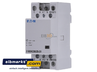Front view Eaton (Installation) Z-SCH230/25-31 Installation contactor 3 NO/ 1 NC - 

