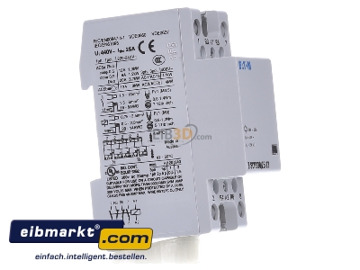 View on the left Eaton (Installation) Z-SCH230/25-22 Installation contactor 2 NO/ 2 NC - 
