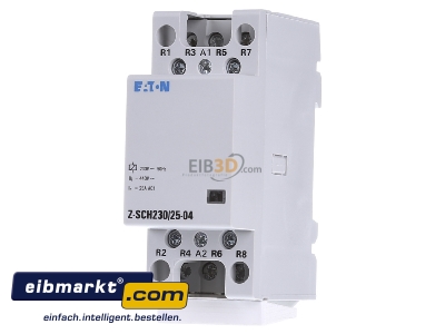 Front view Eaton (Installation) 248848 Installation contactor 0 NO/ 4 NC
