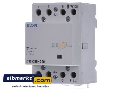 Front view Eaton (Installation) Z-SCH230/40-40 Installation contactor 230VAC 4 NO/ 0 NC
