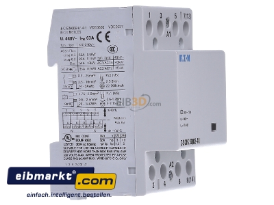 View on the left Eaton (Installation) Z-SCH230/63-40 Installation contactor 230VAC 4 NO/ 0 NC - 
