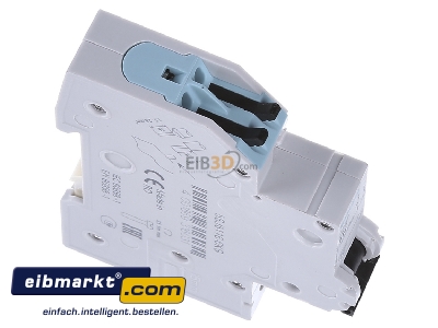 Ansicht oben links Siemens Indus.Sector 5SJ6116-6KS LS-Schalter B16A 1pol. T=70 6kA 