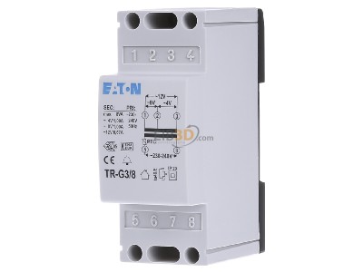Front view Eaton TR-G3/8 Bell transformer 4V/8V/12V 
