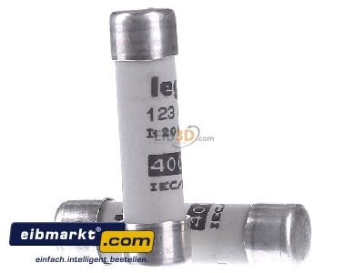 View on the left Legrand (BT) 12306 Cylindrical fuse 6A
