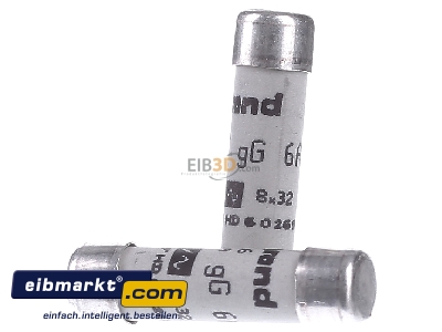 View on the right Legrand (BT) 12306 Cylindrical fuse 6A
