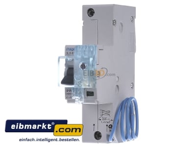 Front view Hager HTN116E Selective mains circuit breaker 1-p 16A
