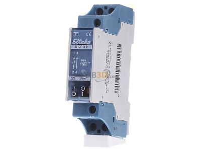 Front view Eltako S12-110-12V DC Latching relay 12V DC 
