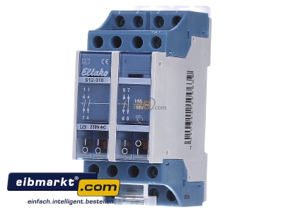 Front view Eltako S12-310-230V Latching relay 230V AC - 
