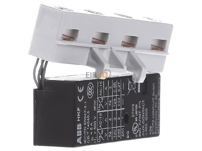 View on the left ABB HKF-11 Auxiliary contact block 1 NO/1 NC 
