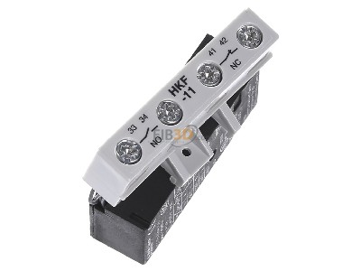 View top left ABB HKF-11 Auxiliary contact block 1 NO/1 NC 
