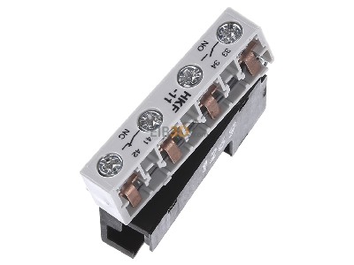View top right ABB HKF-11 Auxiliary contact block 1 NO/1 NC 
