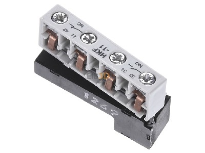 Top rear view ABB HKF-11 Auxiliary contact block 1 NO/1 NC 
