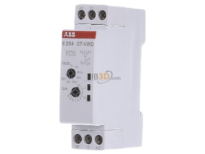 Front view ABB E 234 CT-VWD Timer relay 0,05...360000s AC 24...240V 
