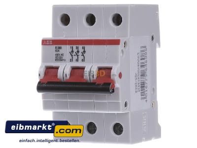 Frontansicht ABB Stotz S&J E 203/63R Einbauschalter 3S,400V,63A, 4,9W 