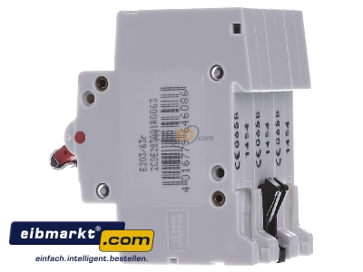 Ansicht rechts ABB Stotz S&J E 203/63R Einbauschalter 3S,400V,63A, 4,9W 