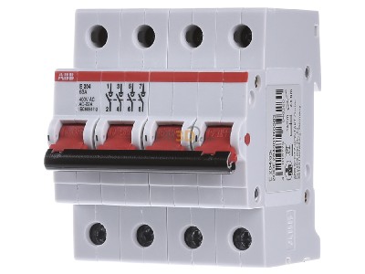 Front view ABB E204/63R Switch for distribution board 63A 
