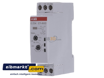 Front view ABB Stotz S&J E 234 CT-AHD Timer relay 0,05...360000s AC 24...240V
