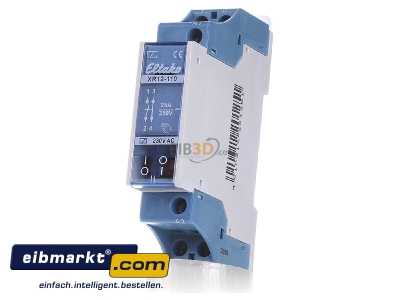 Front view Eltako XR12-110-230V Installation contactor 1 NO/ 1 NC - 
