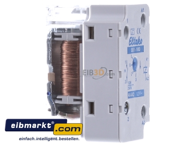 Ansicht links Eltako S91-100-12V Stromstoschalter f.EB/AP 1S 10A 