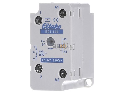 Front view Eltako R91-100-230V Installation relay 230VAC 
