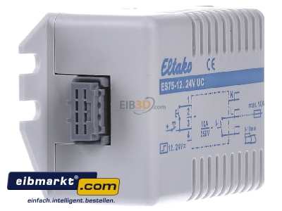 View on the left Eltako ES75-12..24V UC Latching relay 12...24V AC/DC
