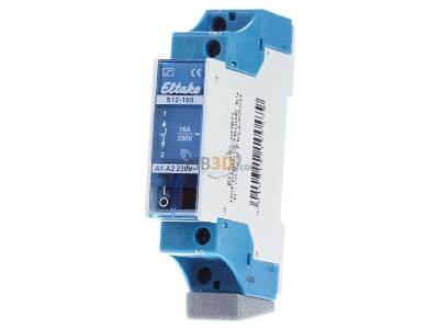 Front view Eltako S12-100-230V Impulse switch 1 NO contact 16A, 
