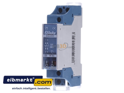 Front view Eltako S12-200-8V Latching relay 8V AC
